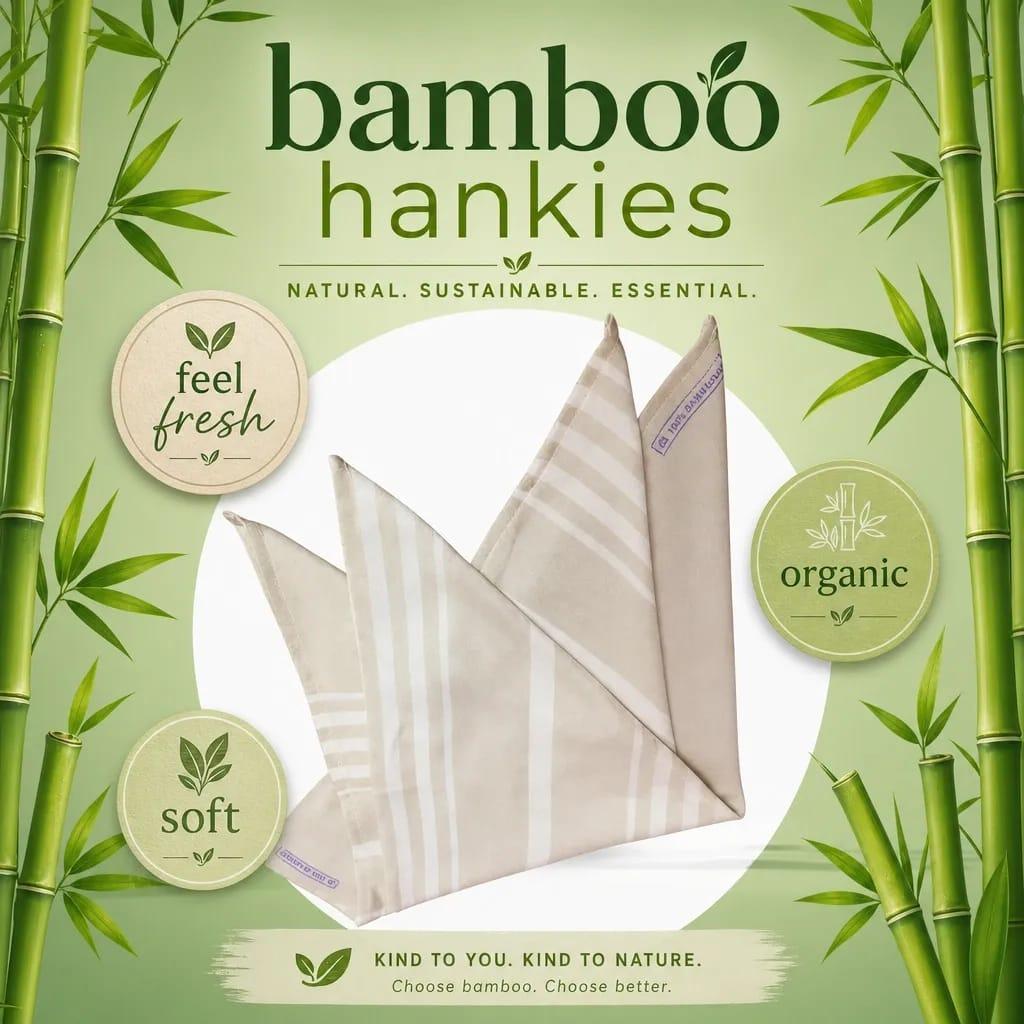 Bamboo Hankies – White